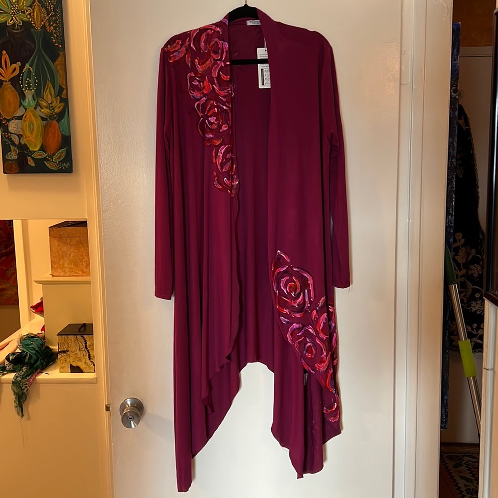Hand painted cardigan